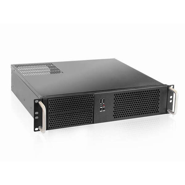 Istarusa D Value No Power Supply 2U Compact Rackmount Server Chassis (Black) D-214-MATX